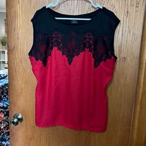 Worthington Dressy Tank Top with Lace